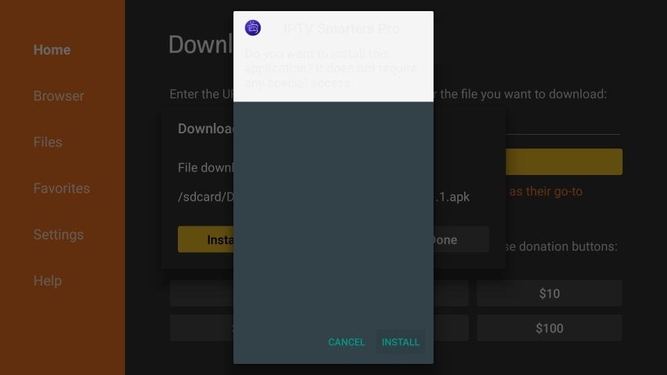 Paso 9 para instalar IPTV en Fire TV Stick con IPTV Smarters Pro