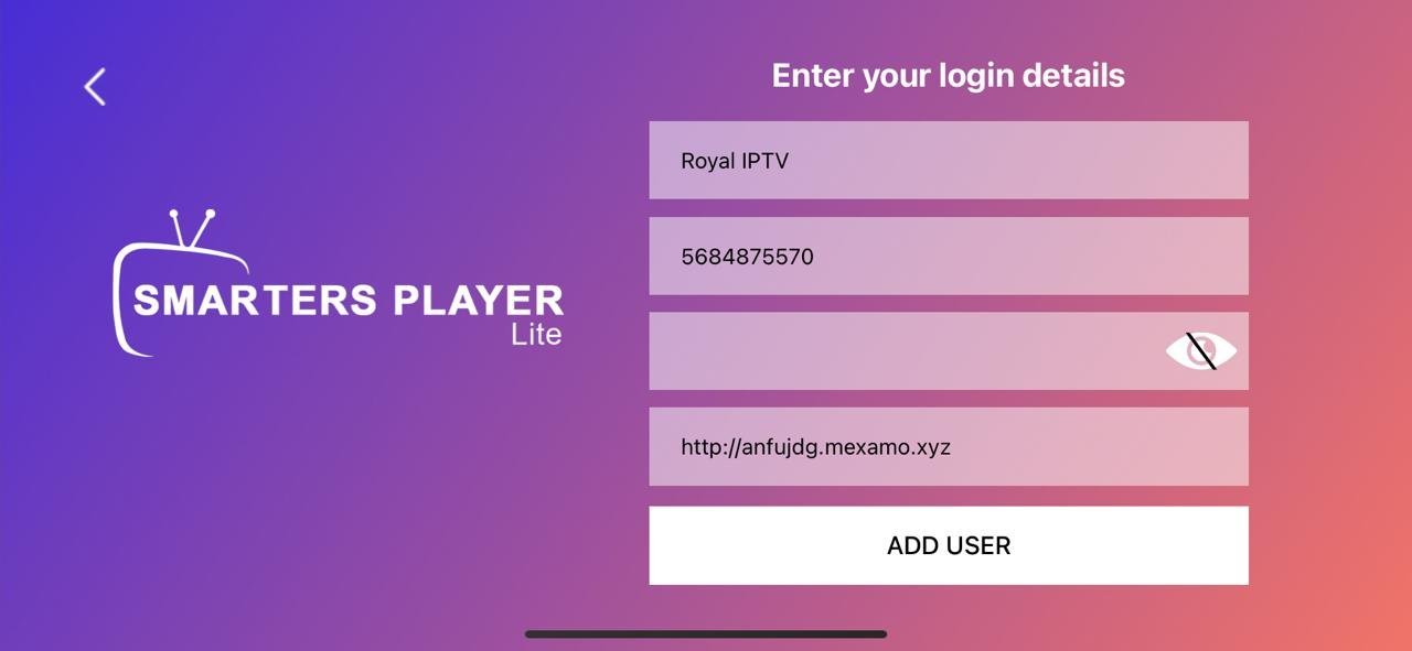 Paso 2 para instalar IPTV en iPhone y iPad con Smarters Player Lite