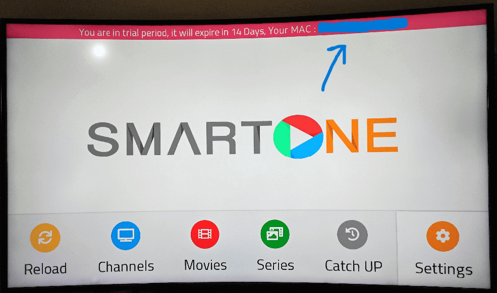 Paso 1 para instalar IPTV en Smart TV con Smart One IPTV